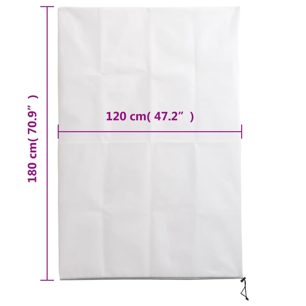 Plant Fleece Covers with Zip 10 pcs 70 g/m² 1,2x1,8 m