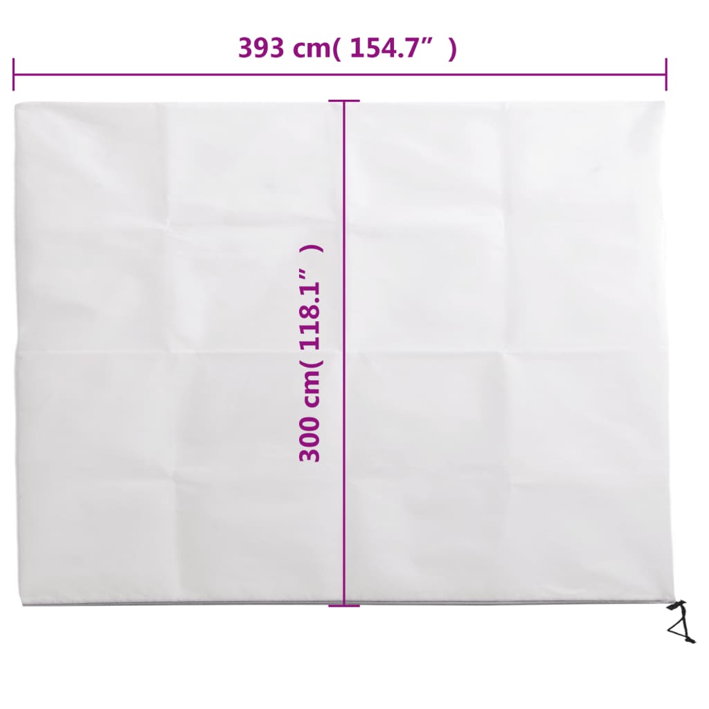 Plant Fleece Covers with Zip 4 pcs 70 g/m² 3,93x3 m
