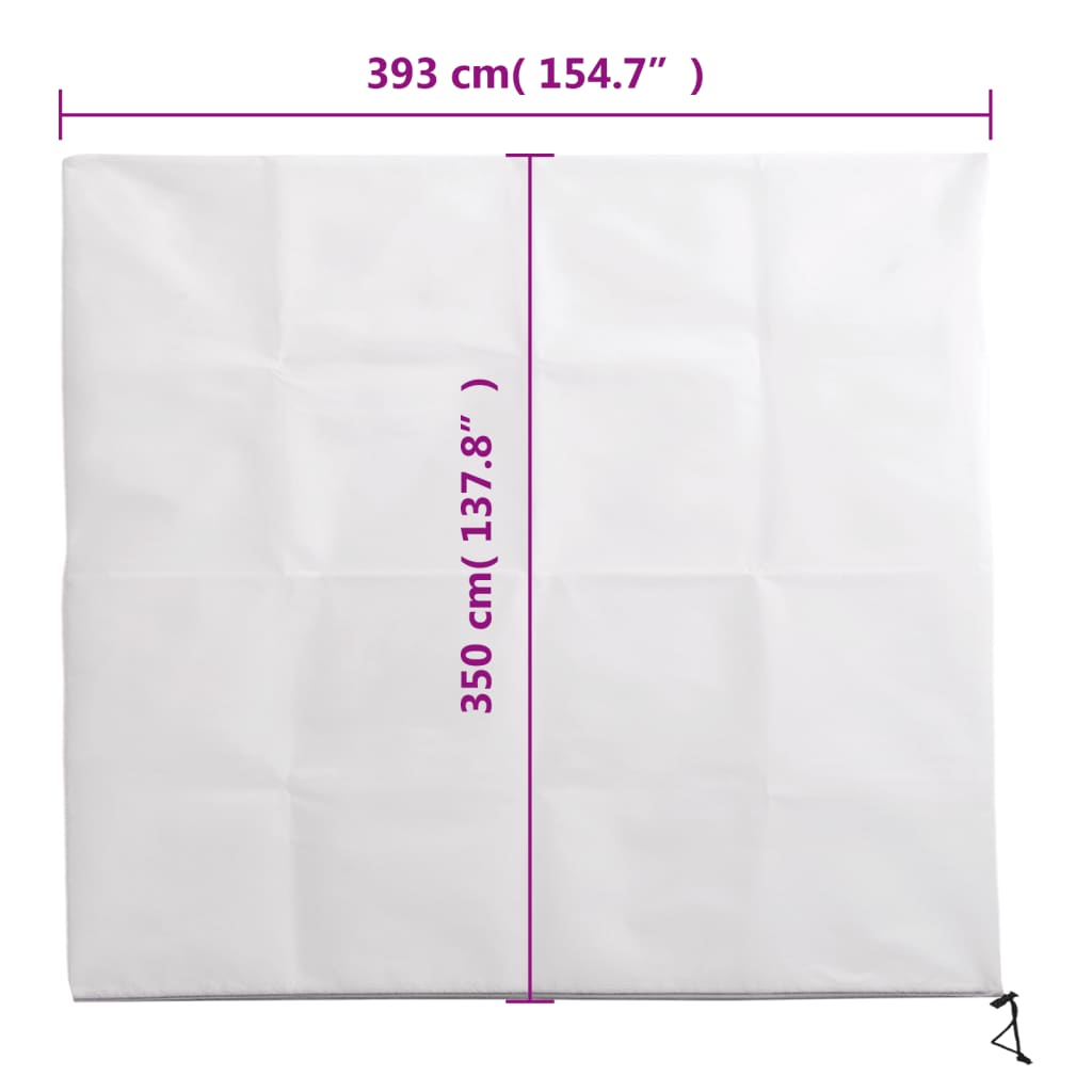 Plant Fleece Covers with Zip 4 pcs 70 g/m² 3,93x3,5 m