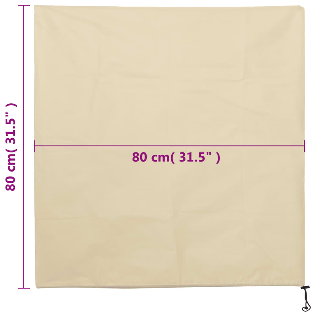Plant Fleece Covers with Drawstring 12 pcs 70 g/m² 0,8x0,8 m