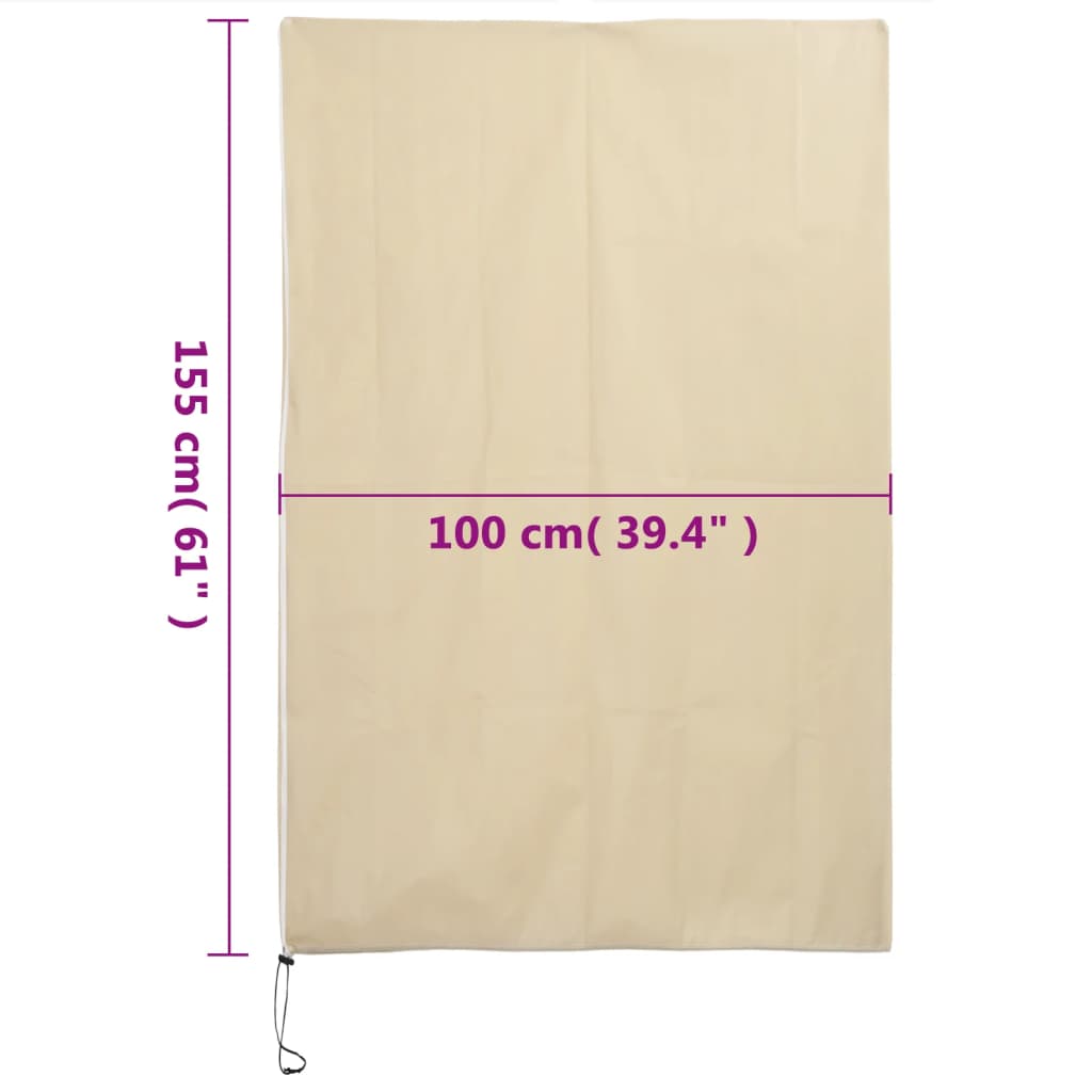 Plant Fleece Covers with Zip 10 pcs 70 g/m² 1x1,55 m
