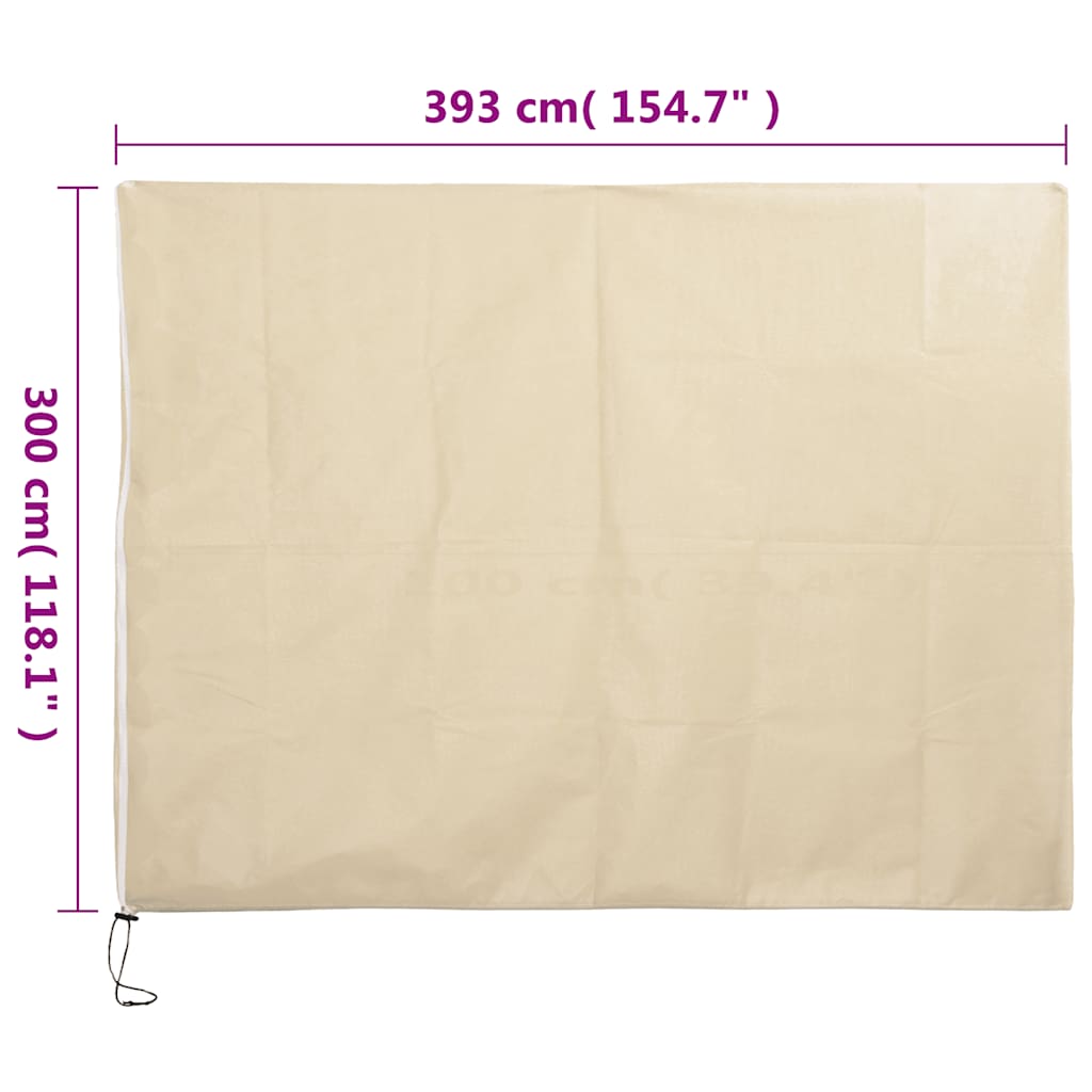 Plant Fleece Covers with Zip 4 pcs 70 g/m² 3,93x3 m