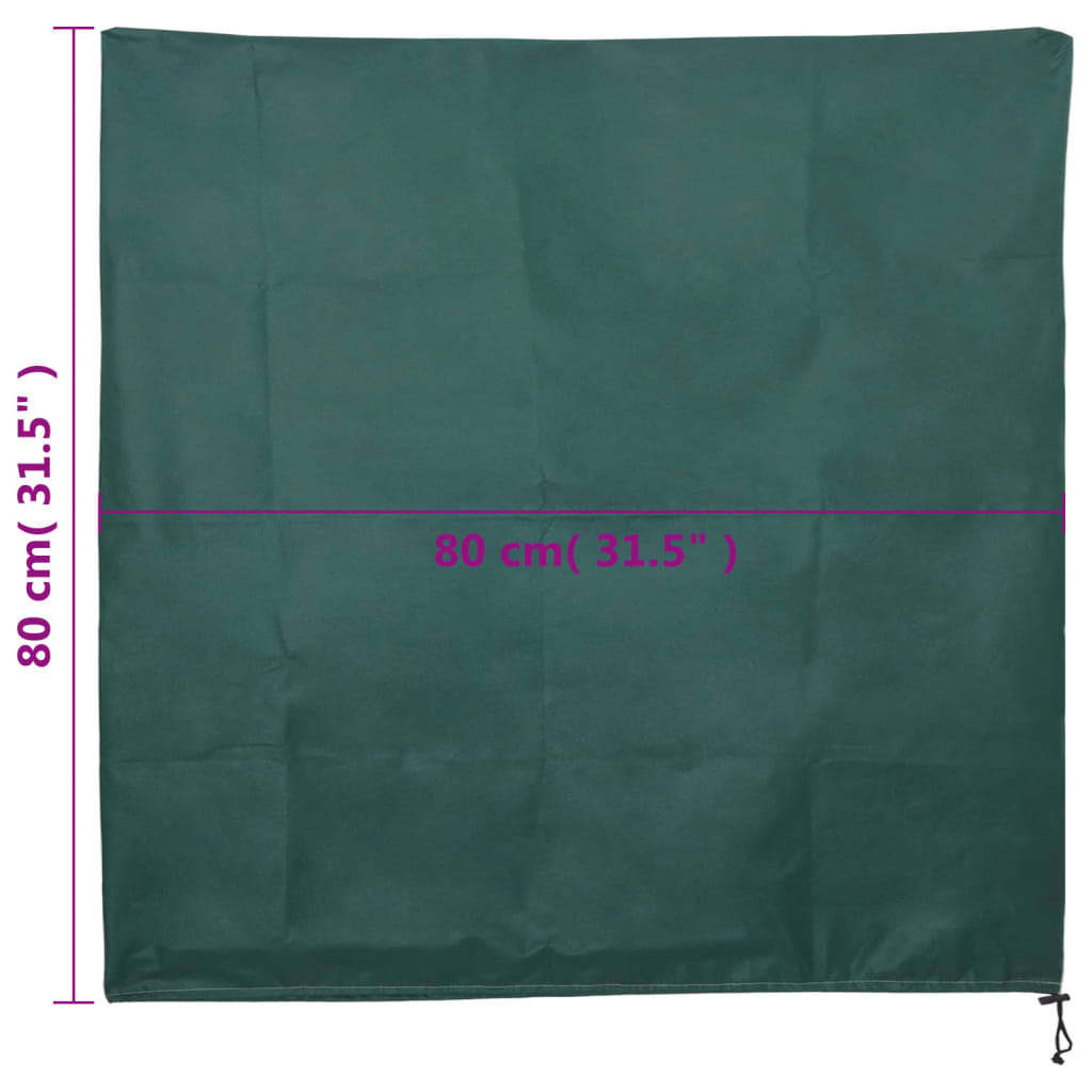 Plant Fleece Covers with Drawstring 12 pcs 70 g/m² 0,8x0,8 m