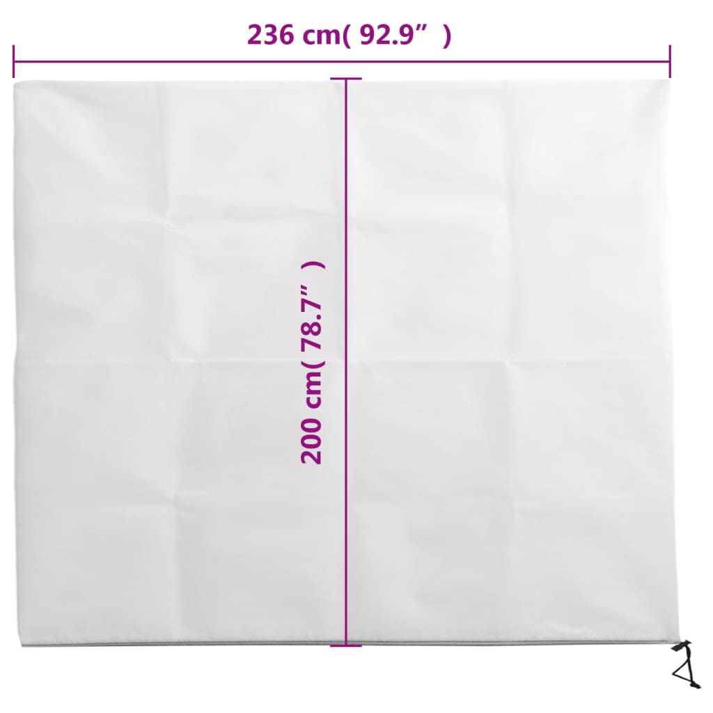 Plant Fleece Covers with Zip 10 pcs 70 g/m² 2,36x2 m