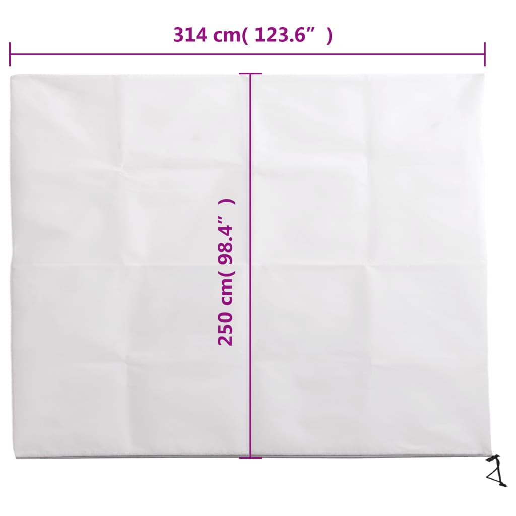 Plant Fleece Covers with Zip 10 pcs 70 g/m² 3,14x2,5 m