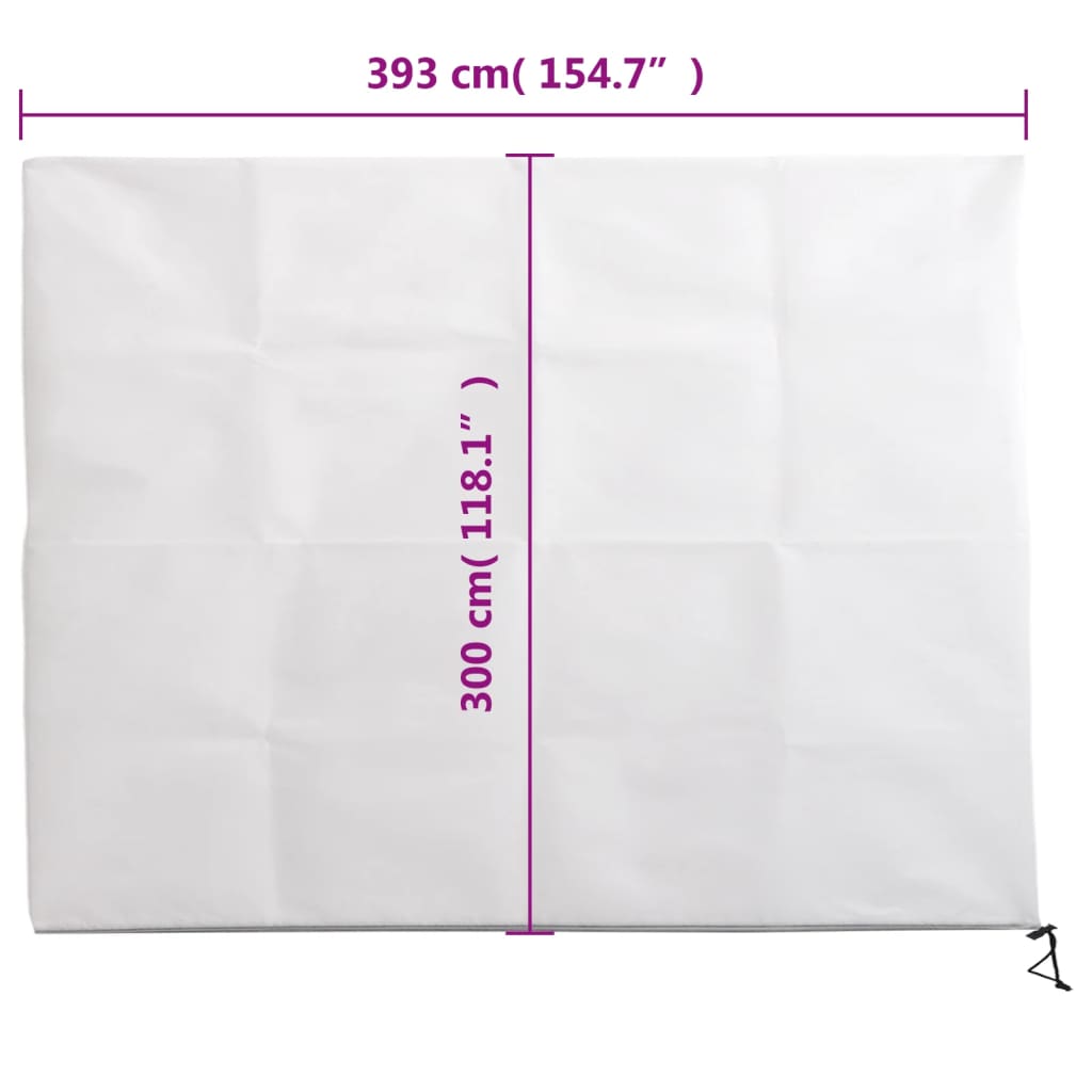 Plant Fleece Covers with Zip 10 pcs 70 g/m² 3,93x3 m
