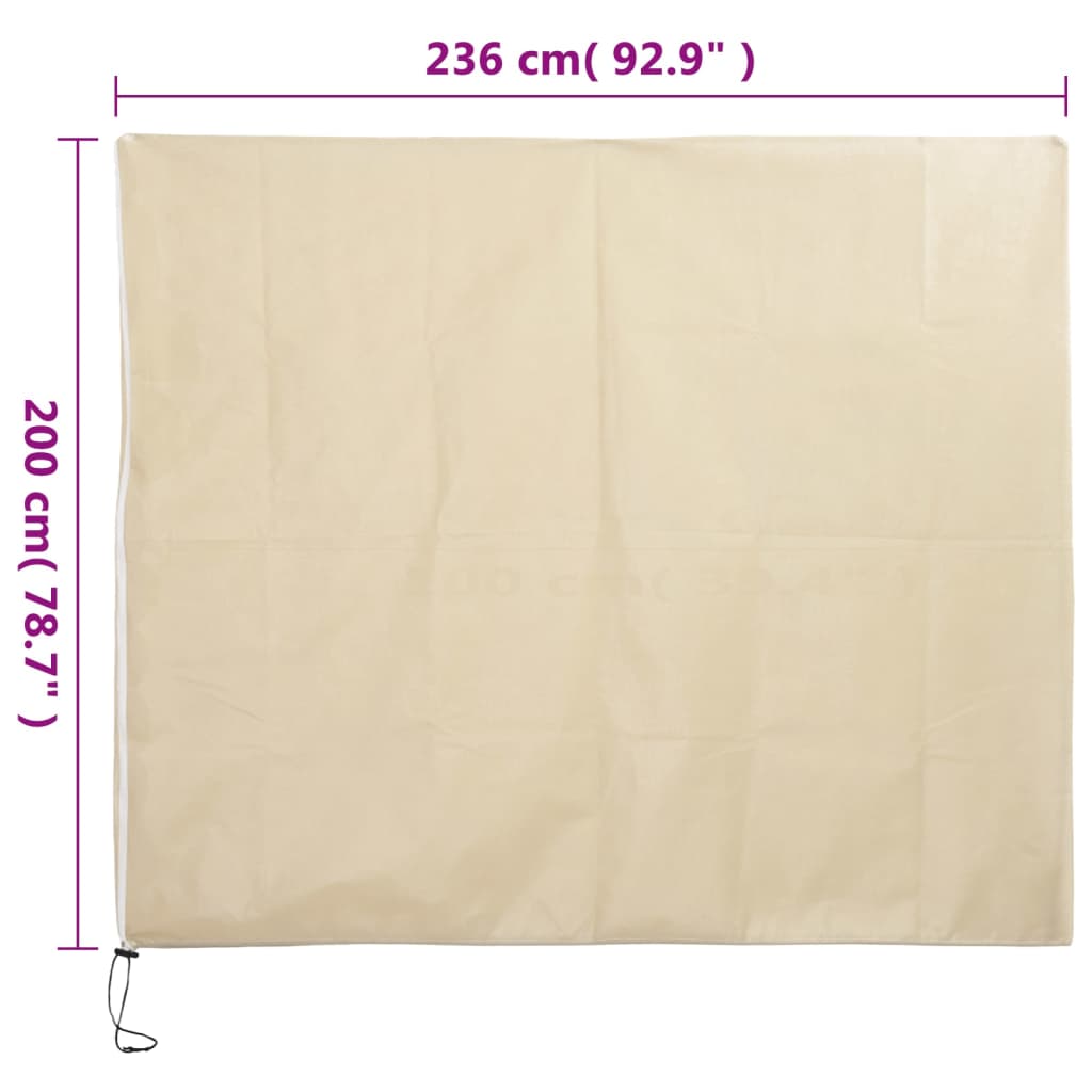 Plant Fleece Covers with Zip 10 pcs 70 g/m² 2,36x2 m