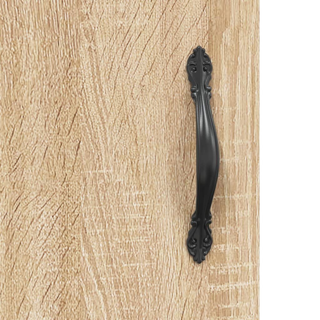 Wall Mounted Cabinet Sonoma Oak 34,5x34x90 cm Engineered Wood