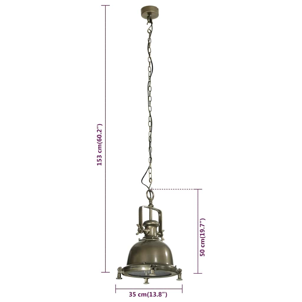 Pendant Lighting 35x35x153 cm Aluminium