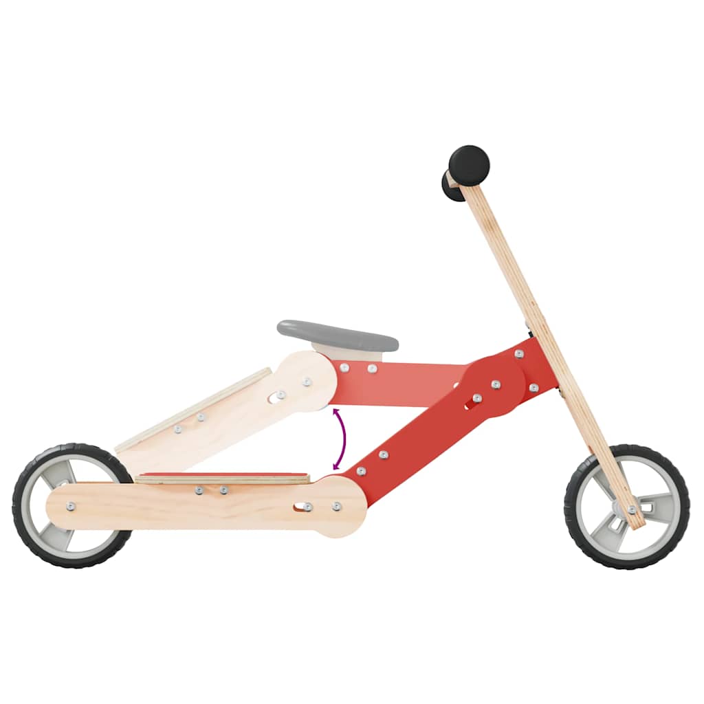 vidaXL Kids Scooter 2-in-1 Red