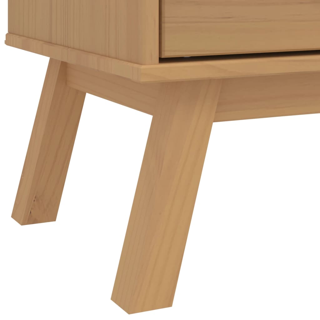 Wardrobe "OLDEN" Brown 76,5x53x172 cm Solid Wood Pine