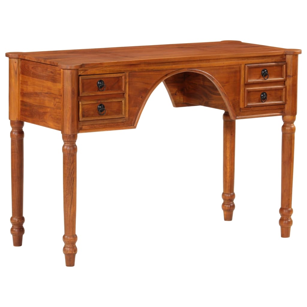 Desk with Drawers 110x50x76 cm Solid Wood Acacia