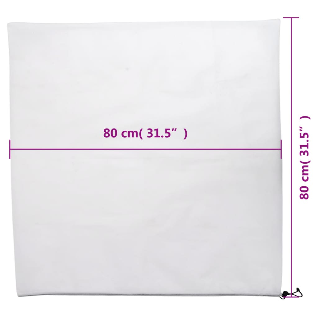 Plant Fleece Covers with Drawstring 4 pcs 70 g/m² 0,8x0,8 m
