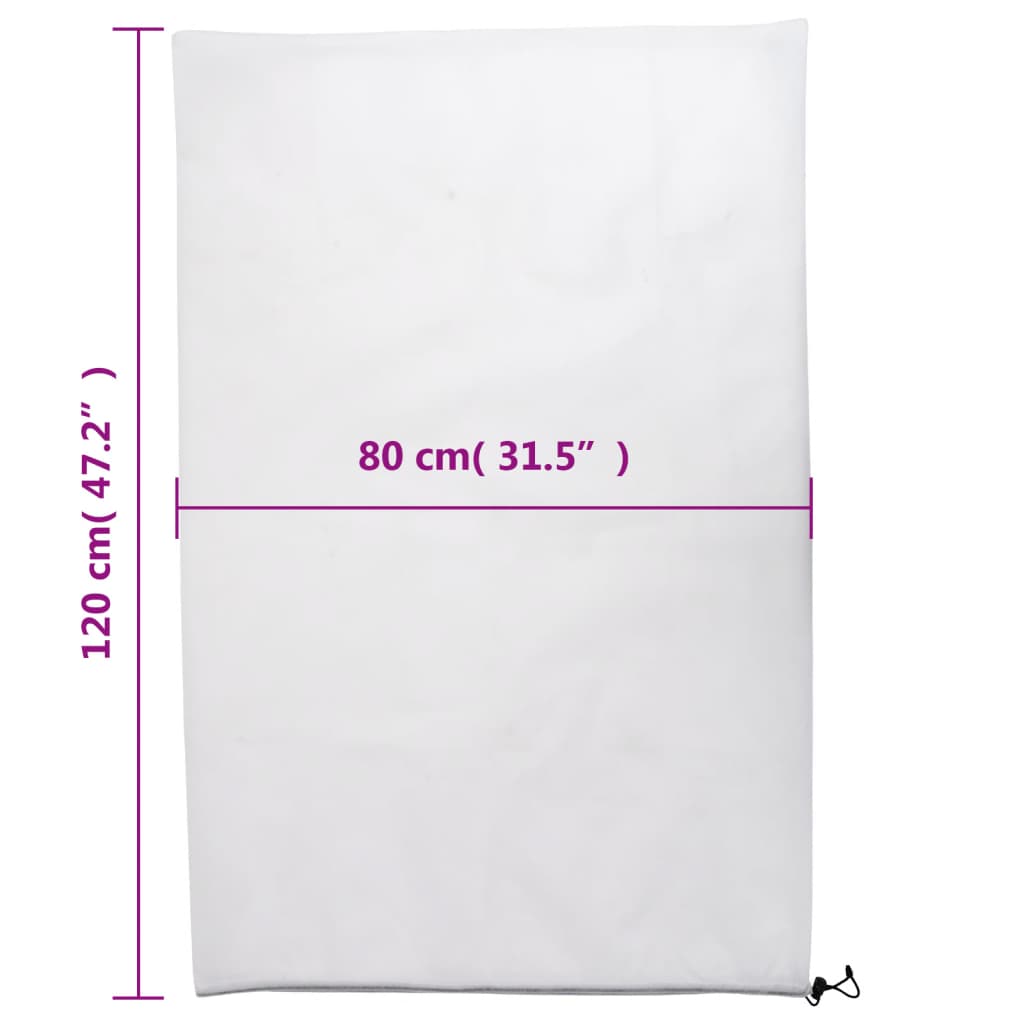 Plant Fleece Covers with Drawstring 4 pcs 70 g/m² 0,8x1,2 m
