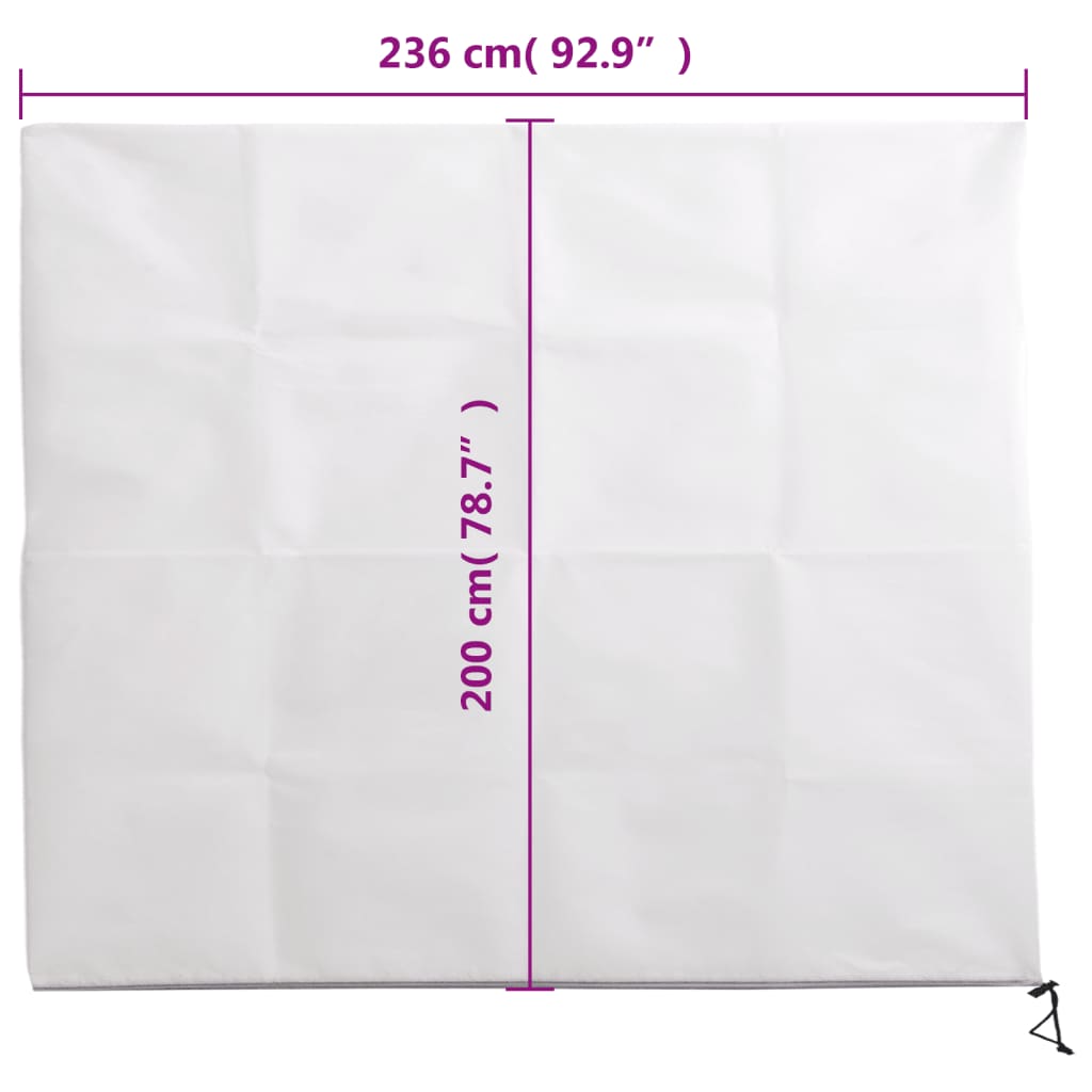 Plant Fleece Cover with Zip 70 g/m² 2,36x2 m