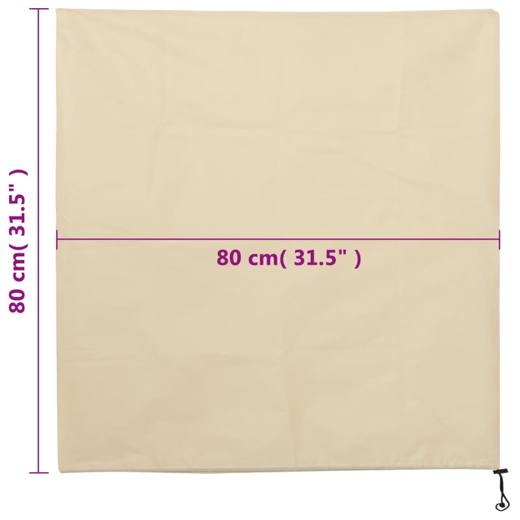 Plant Fleece Covers with Drawstring 4 pcs 70 g/m² 0,8x0,8 m