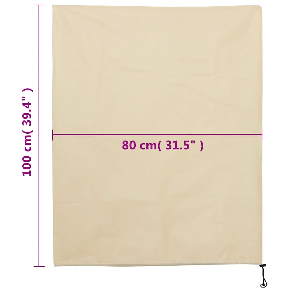 Plant Fleece Covers with Drawstring 4 pcs 70 g/m² 0.8x1 m