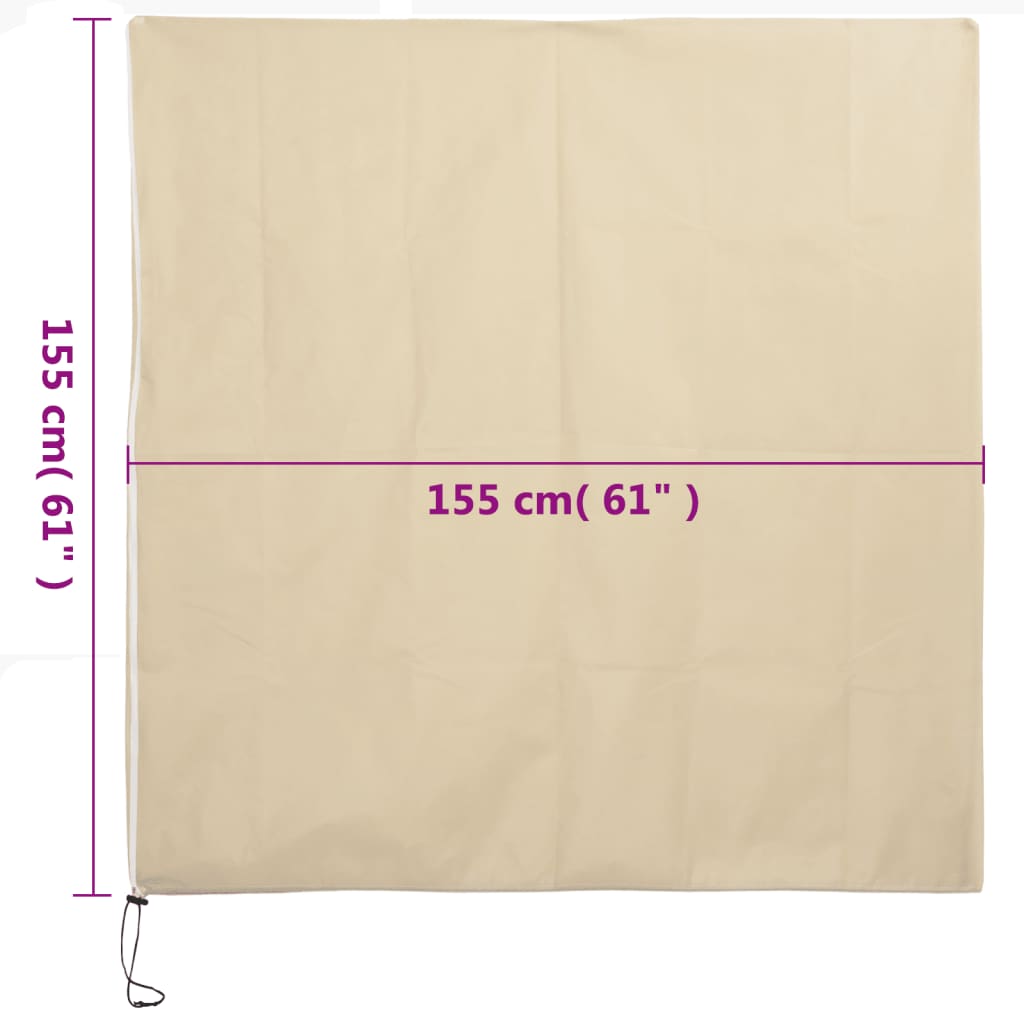 Plant Fleece Covers with Zip 2 pcs 70 g/m² 1,55x1,55 m