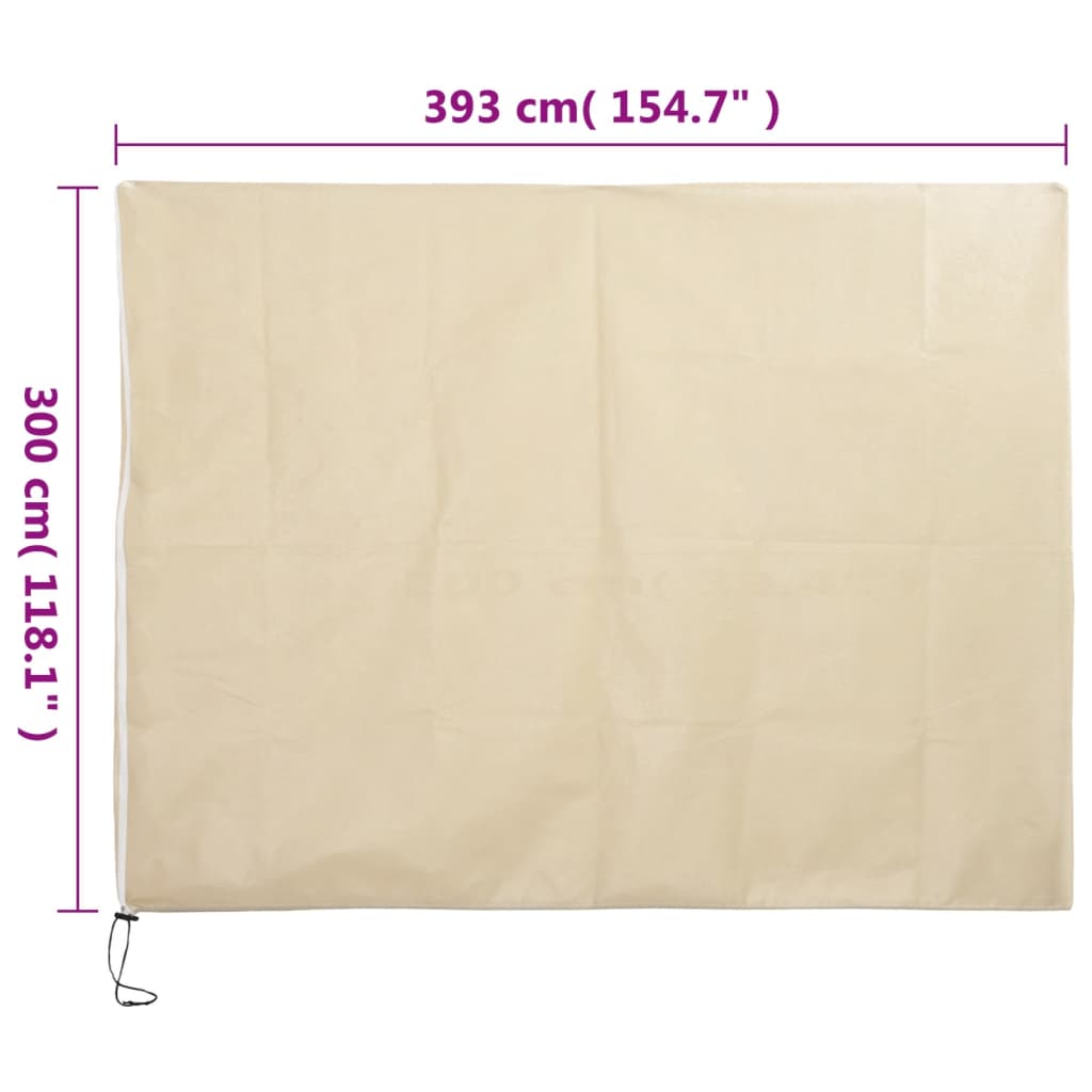 Plant Fleece Cover with Zip 70 g/m² 3,93x3 m