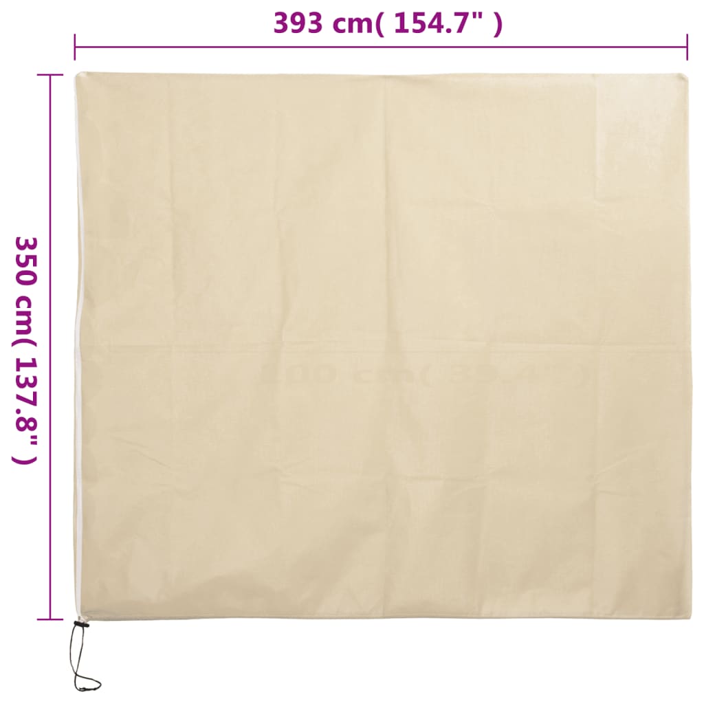 Plant Fleece Cover with Zip 70 g/m² 3,93x3,5 m