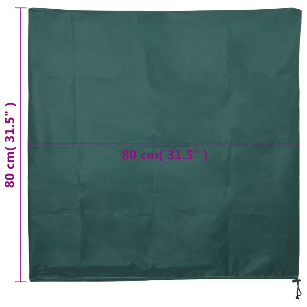 Plant Fleece Covers with Drawstring 4 pcs 70 g/m² 0.8x0.8 m