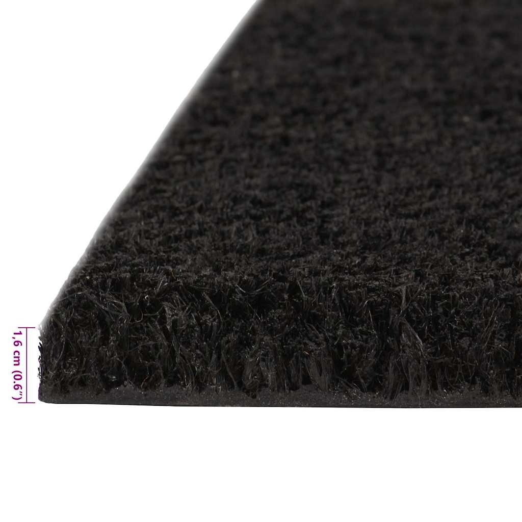 Door Mats 5 pcs Black 40x60 cm Tufted Coir