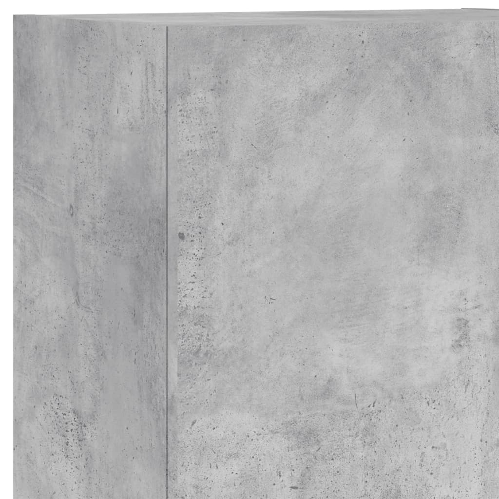 TV Wall Cabinet Concrete Grey 40,5x30x102 cm Engineered Wood