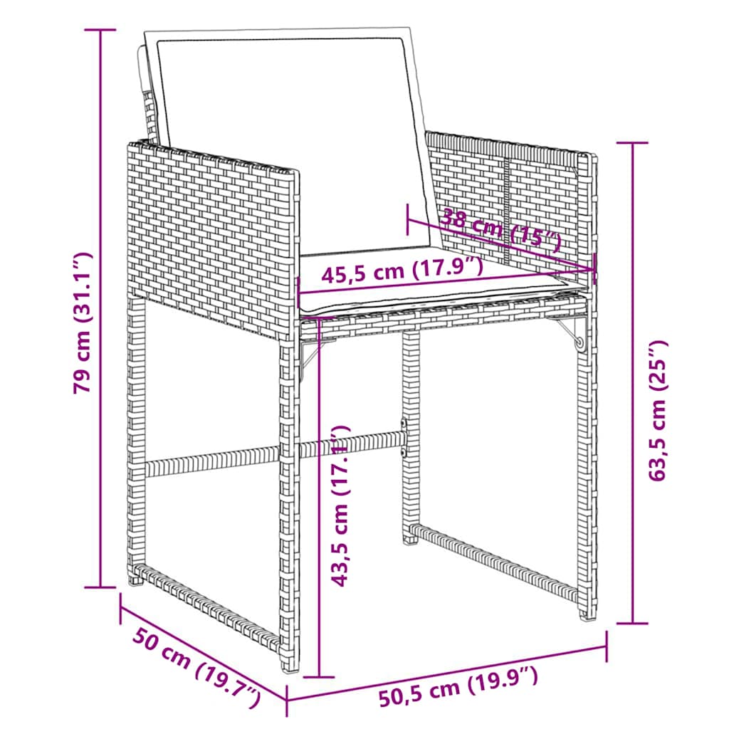 Garden Dining Set | Black