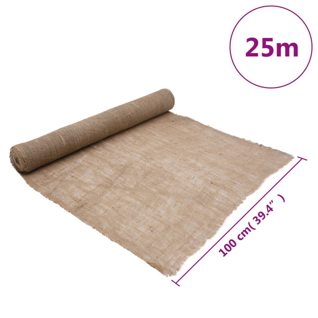 Garden Jute Netting 100 cm x 25 m 180 gsm 100% natural jute