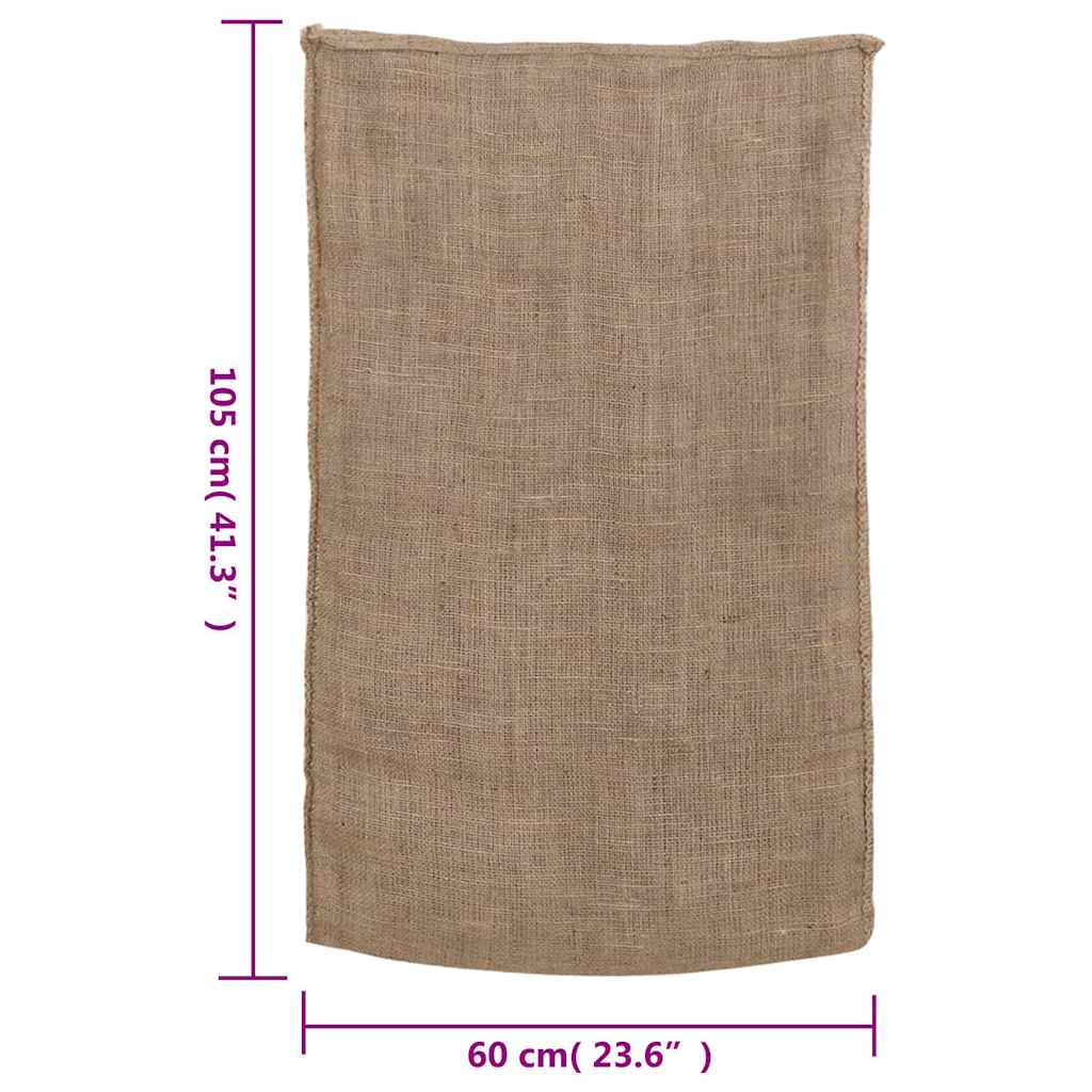 Jute Sacks 30 pcs 60x105 cm 100% Jute 220 gsm