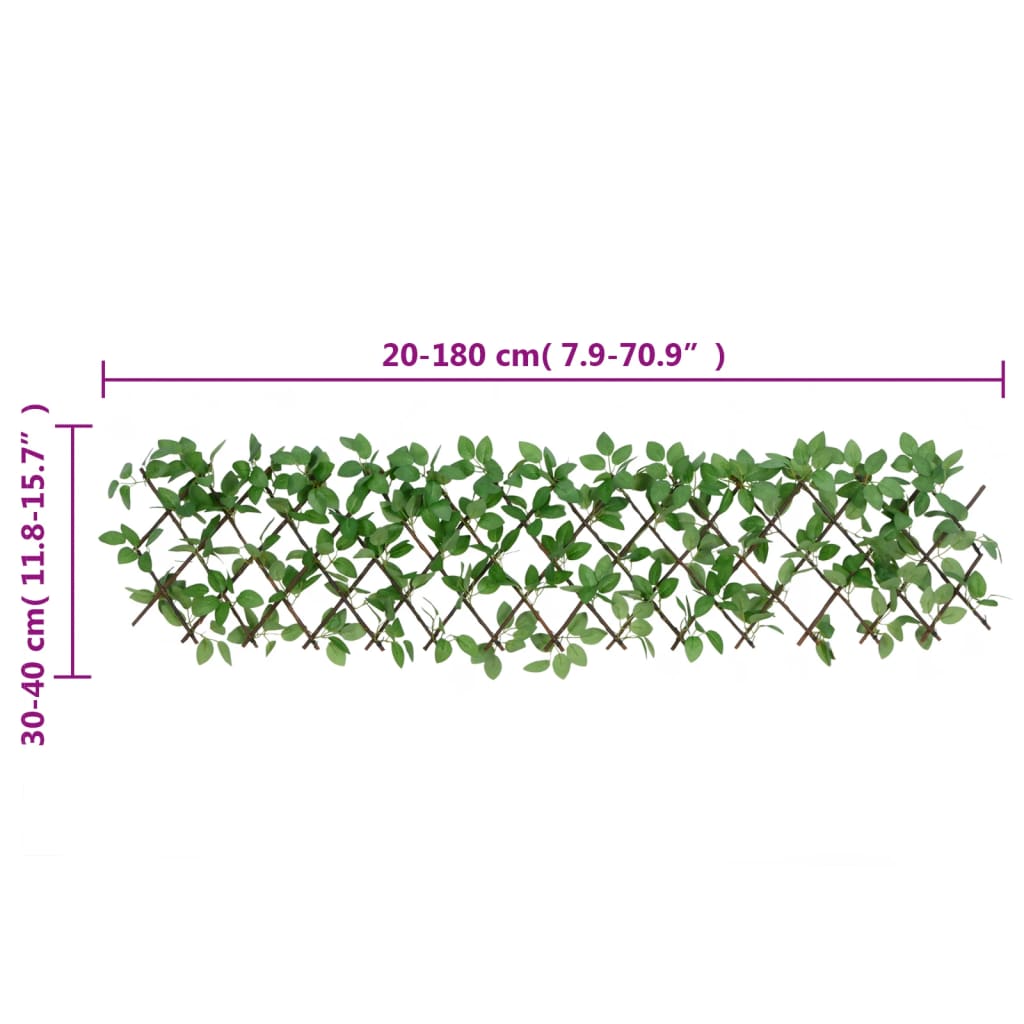 Artificial Ivy Trellis Expandable Green 180x30 cm