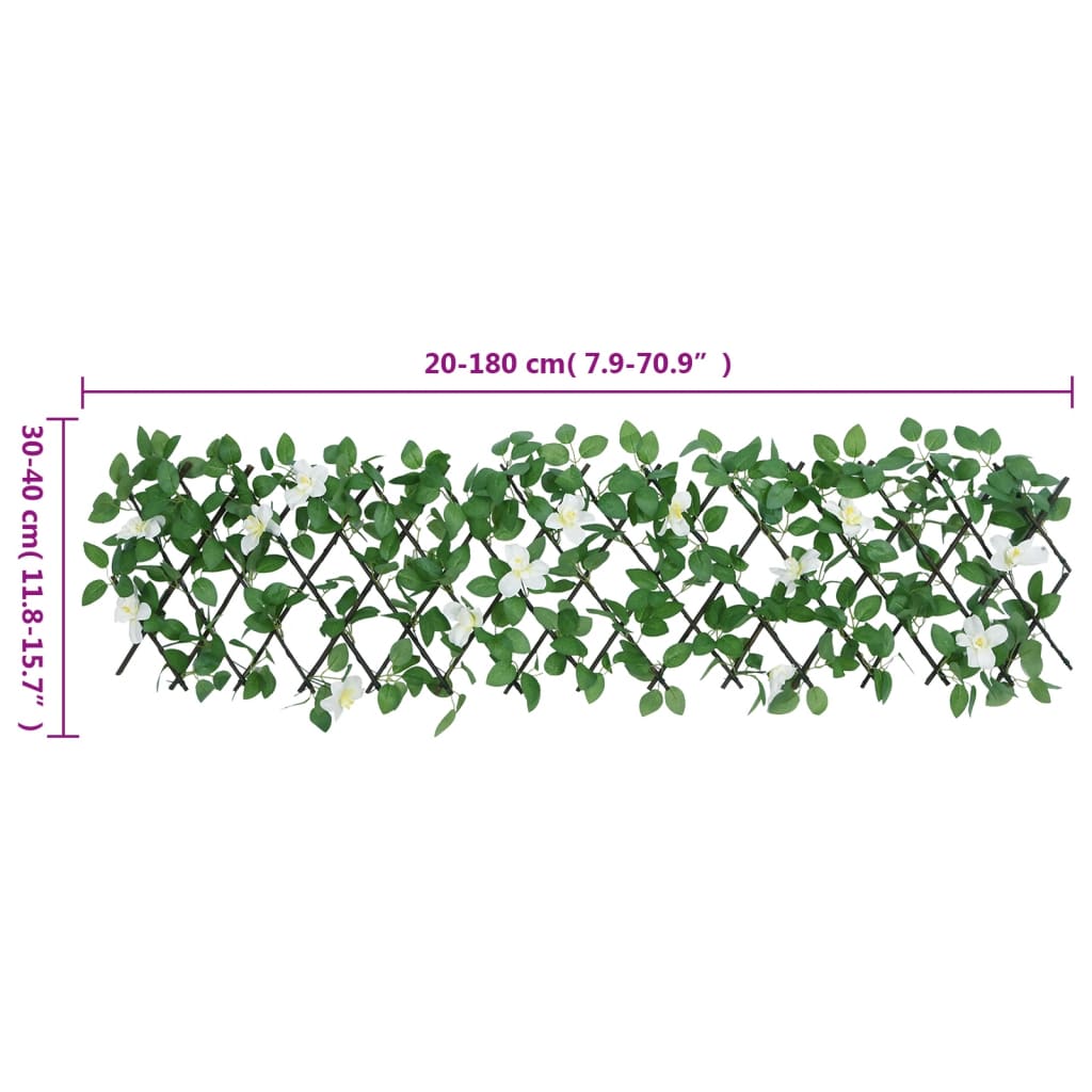 Artificial Ivy Trellis Expandable Green 180x30 cm