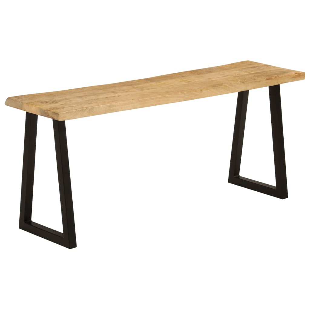 Bench with Live Edge 105 cm Solid Wood Mango