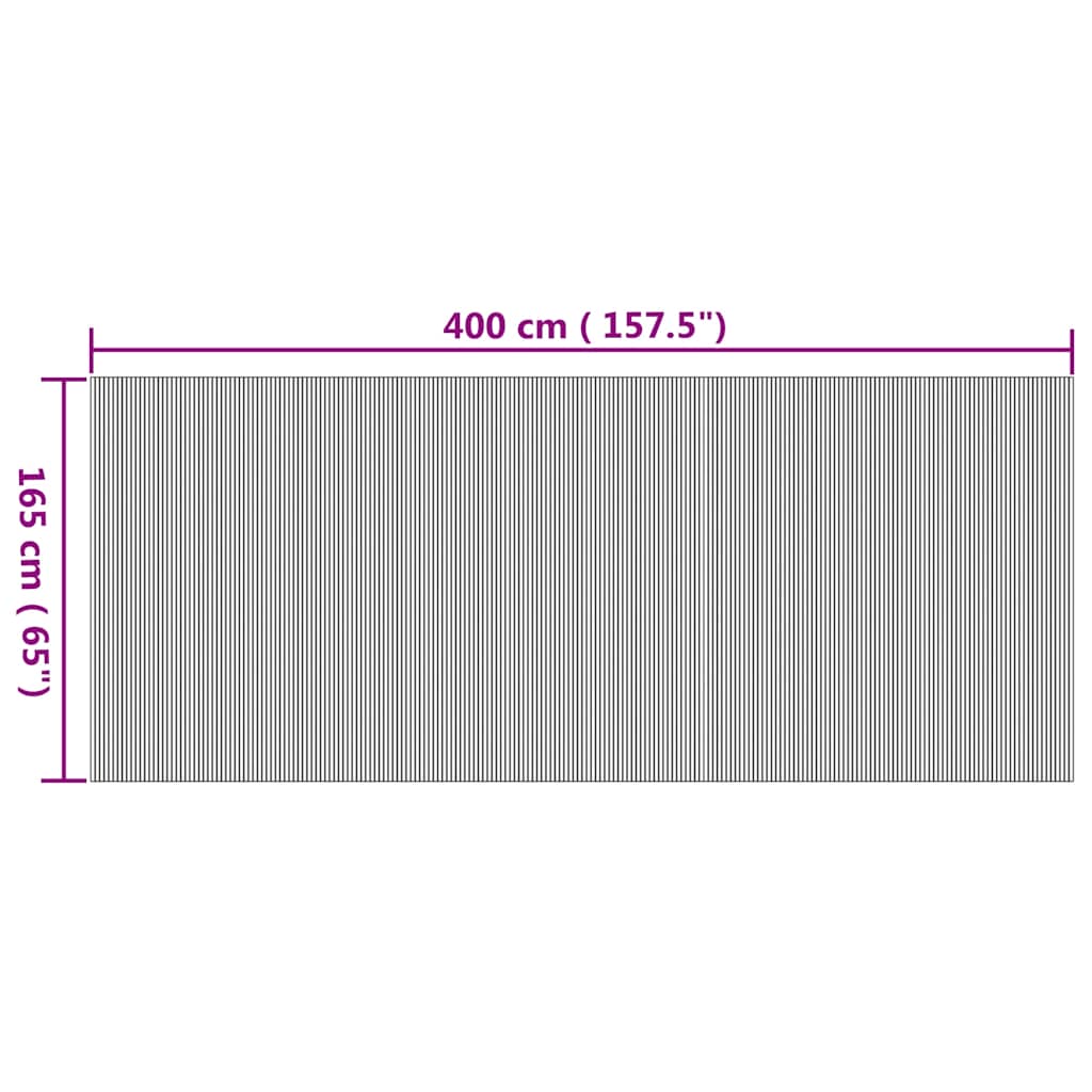 Room Divider Natural Width 400 cm Height 165 cm Bamboo