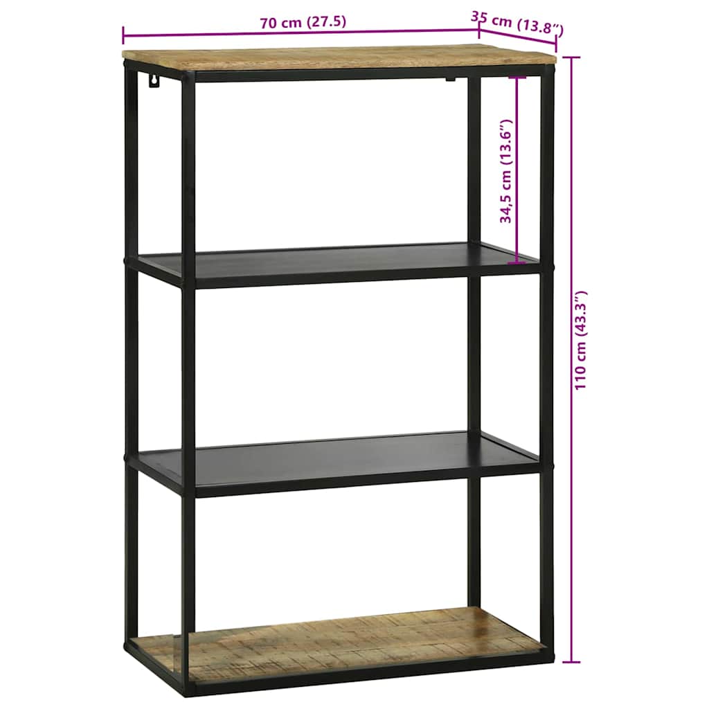 Bookcase 70 x 35 x 110 cm Solid Mango wood