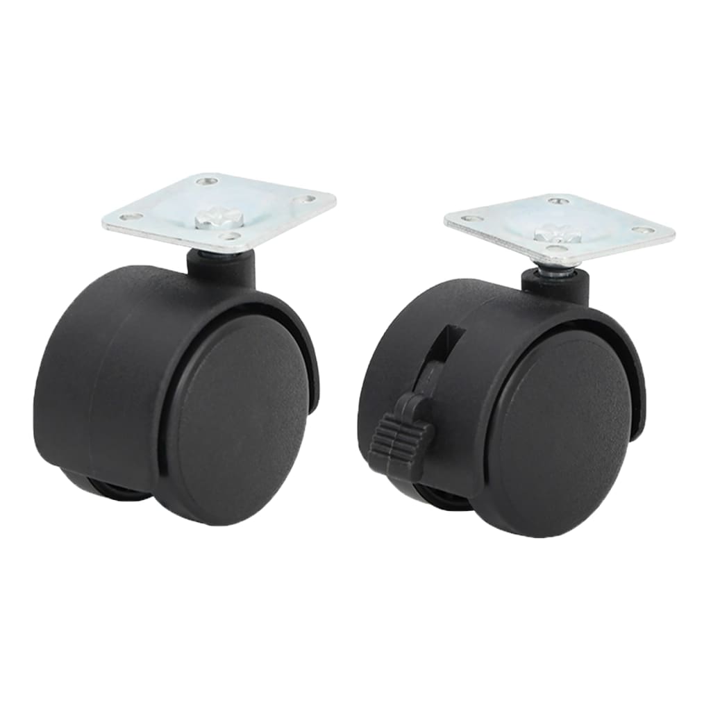 Printer Stand 2-Tier Black 41x28x33,5 cm Engineered Wood