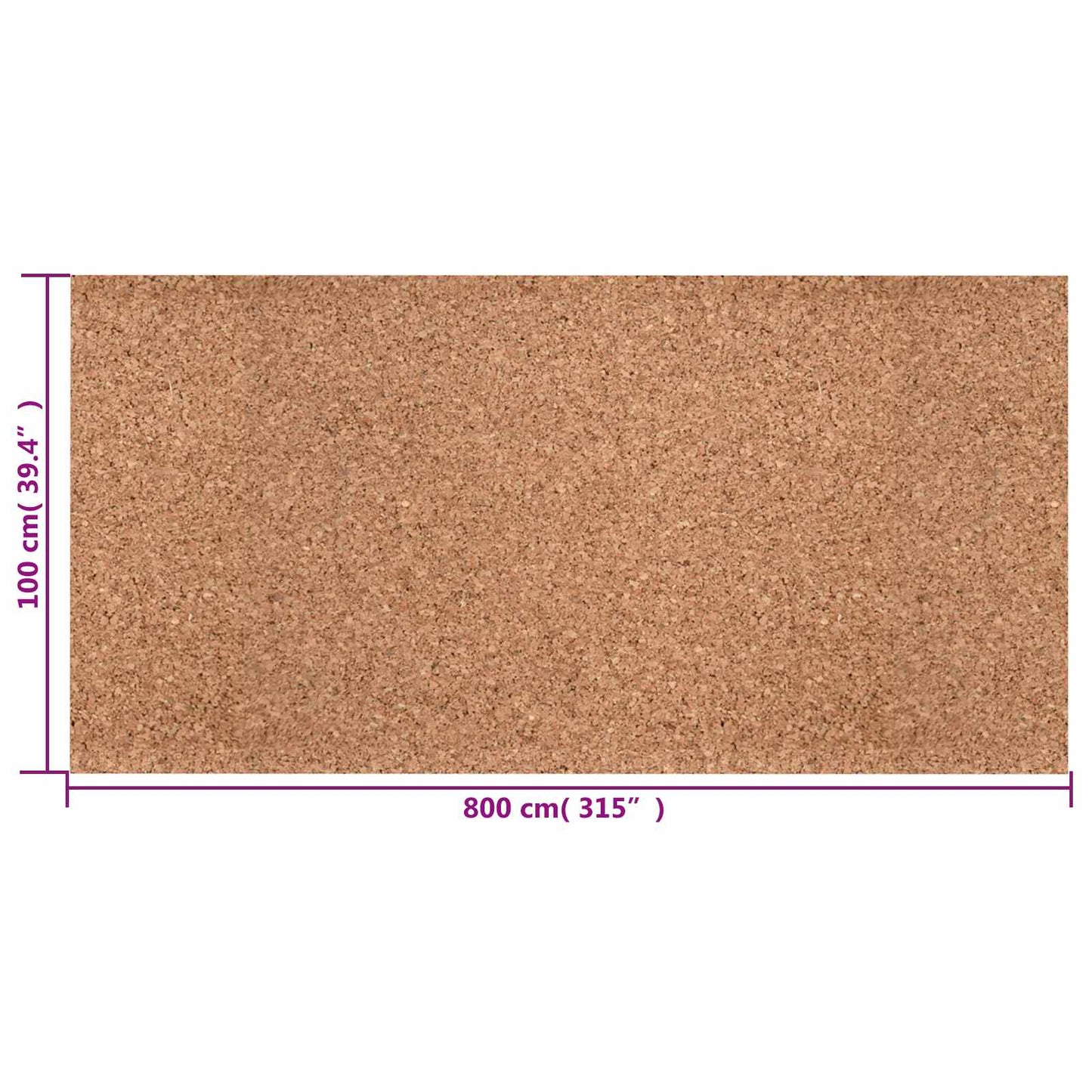 Cork Roll Brown 100 x 800 x 0.8 cm Cork