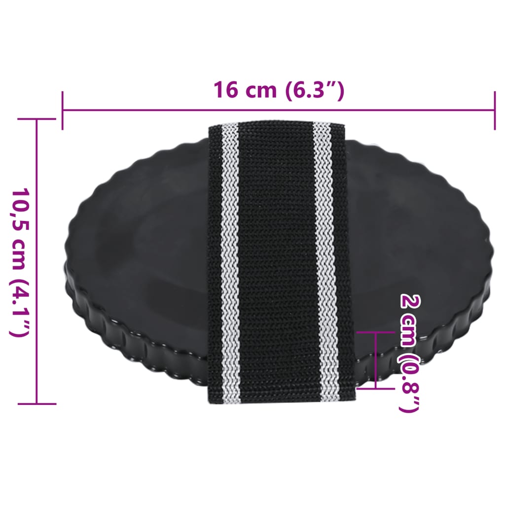 Curry Combs 3 pcs Black Steel