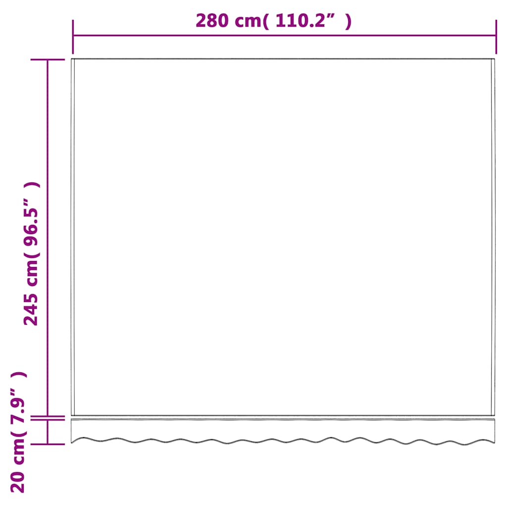 Replacement Awning Fabric | Red and white