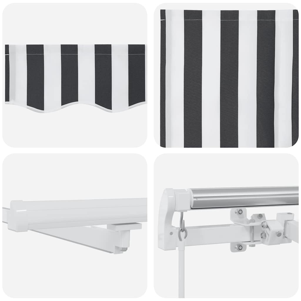 Retractable Awning | Anthracite and White