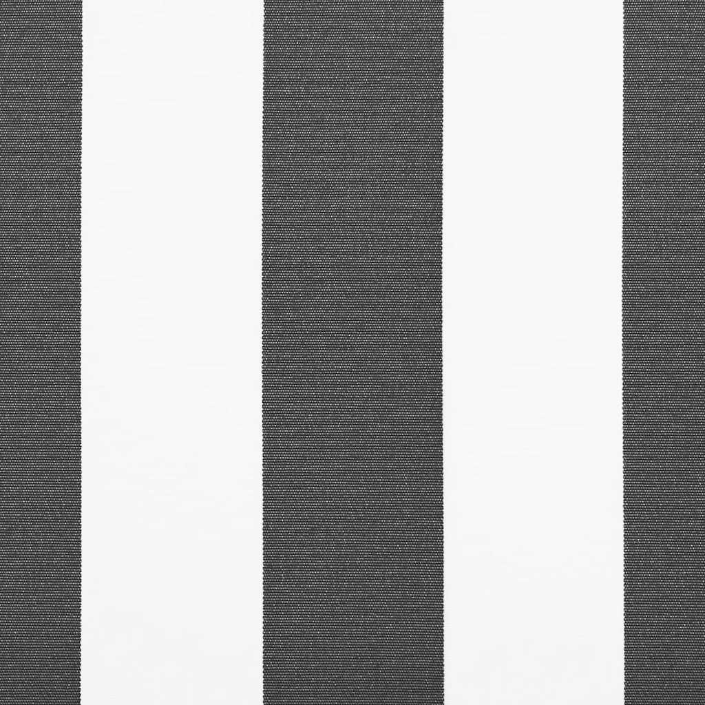 vidaXL Retractable Awning Anthracite and White 4x3 m Fabric&Aluminium