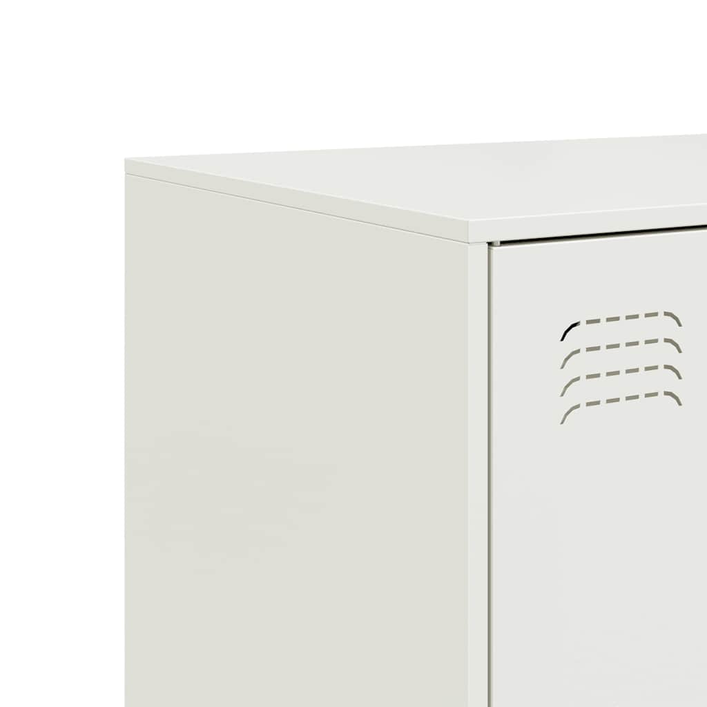Sideboard White 99x39x73 cm Steel