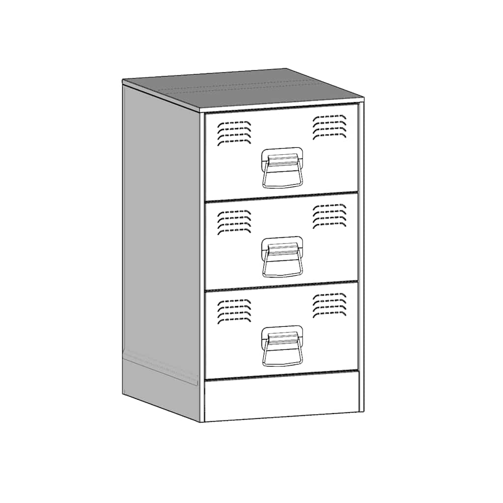 Bedside Cabinets 2 pcs Pink 34,5x39x62 cm Steel