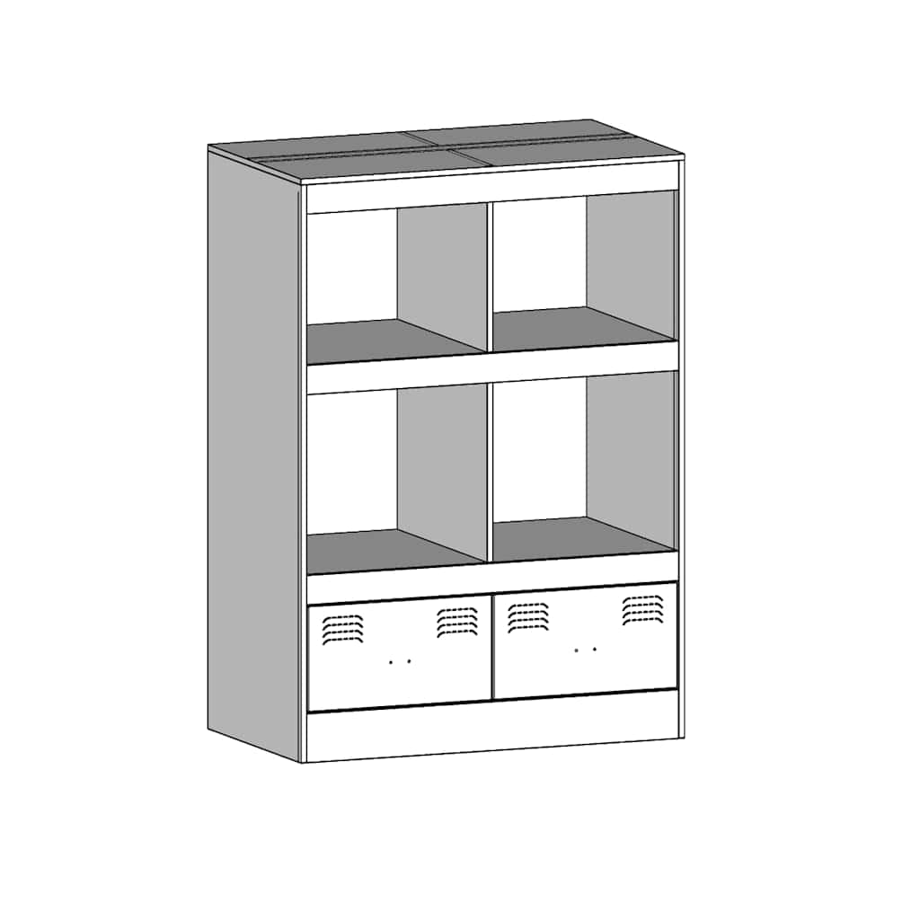 Highboard Anthracite 67x39x95 cm Steel