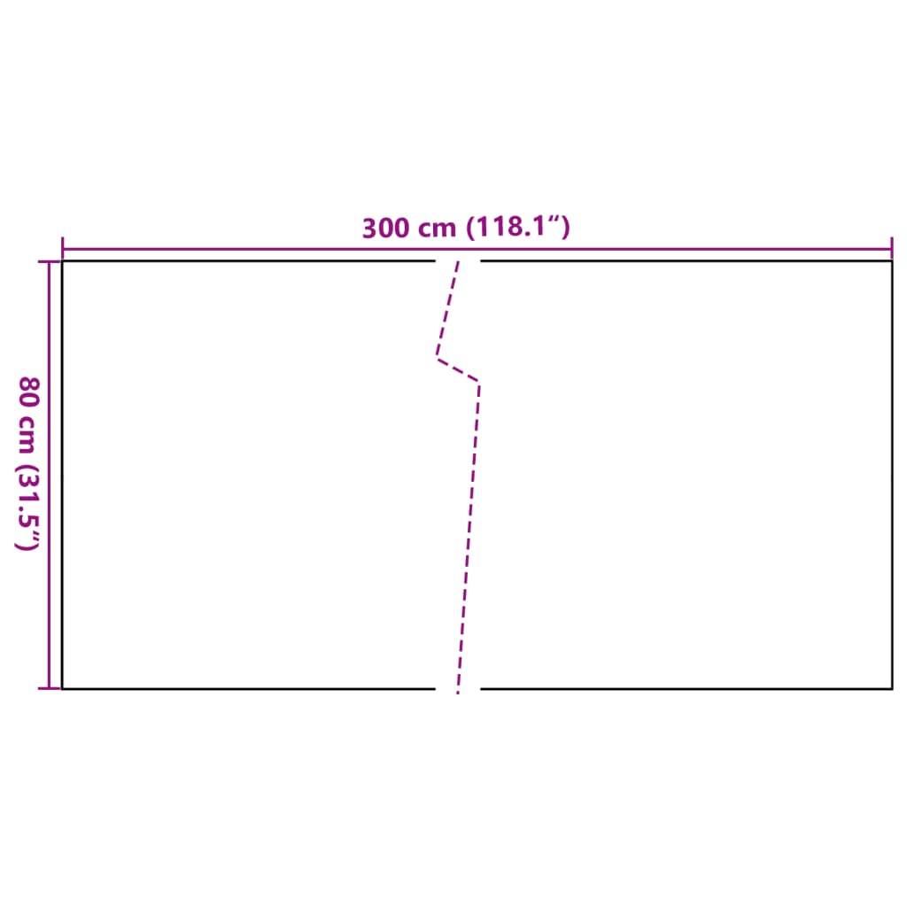 Balcony Screen Anthracite 300x80 cm Poly Rattan