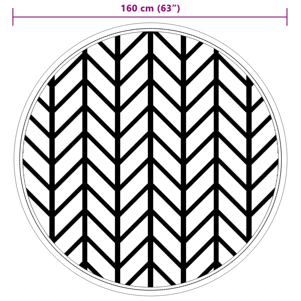 Outdoor Carpet ARAKIL Grey Ø160 cm PP