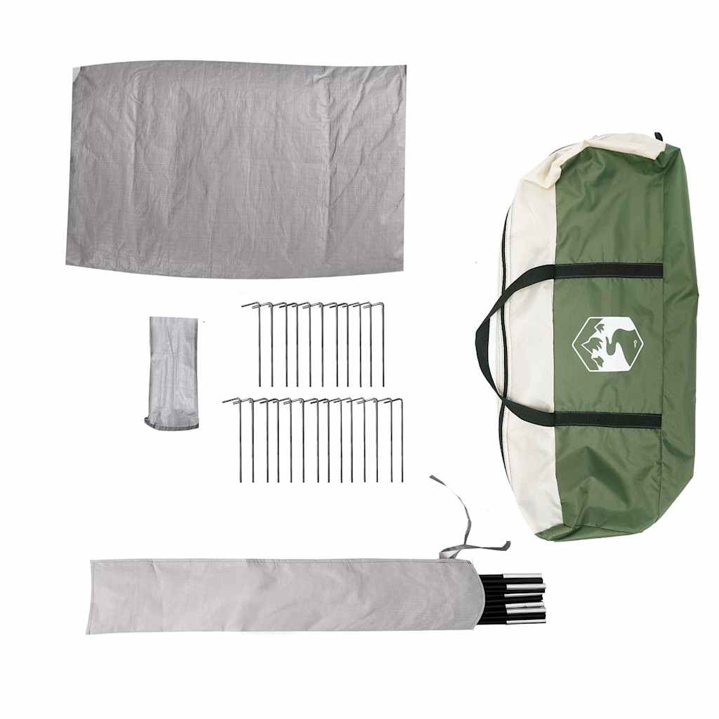 Family Tent Tipi 12-Person Green Waterproof