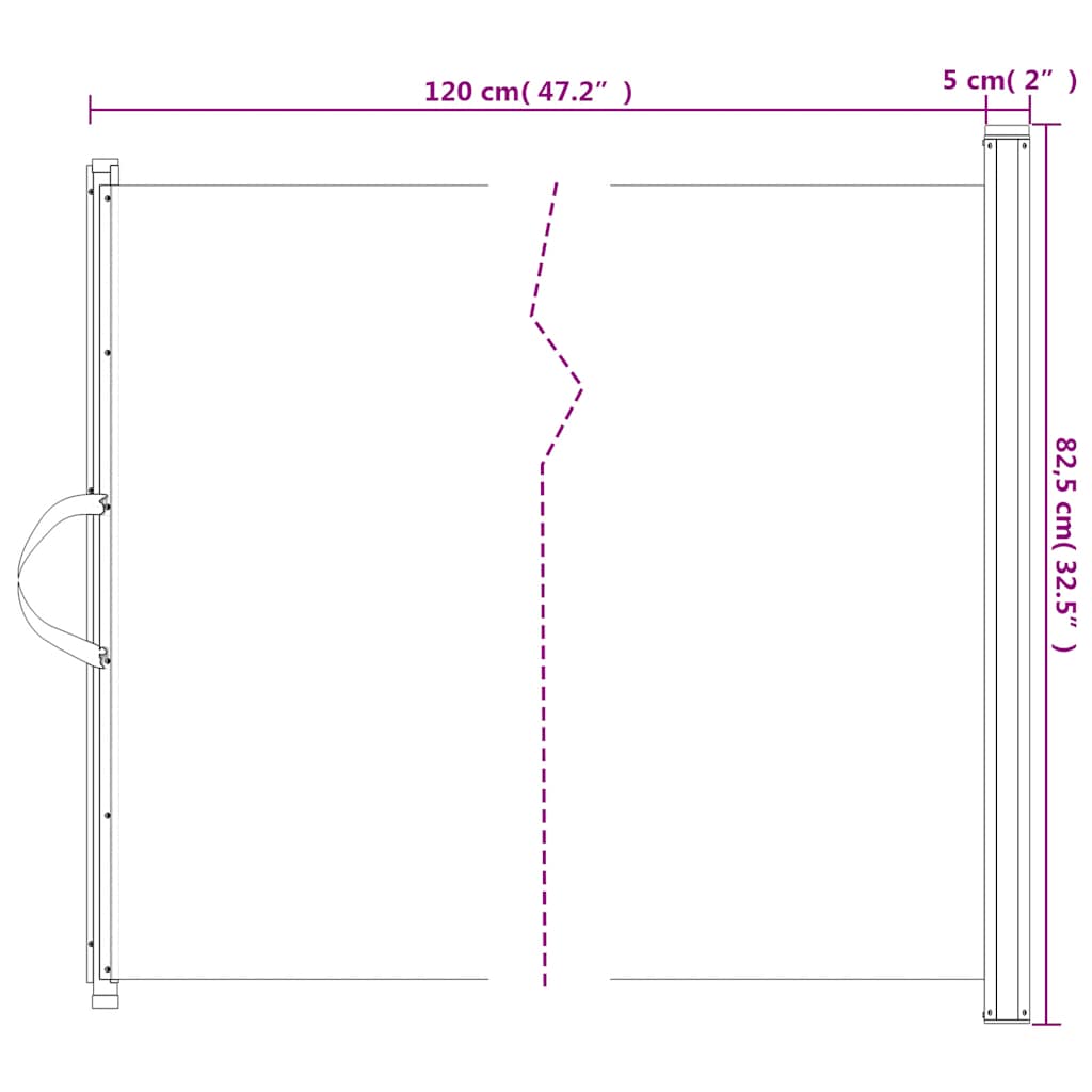 Retractable Pet Gate Black 82,5x125 cm