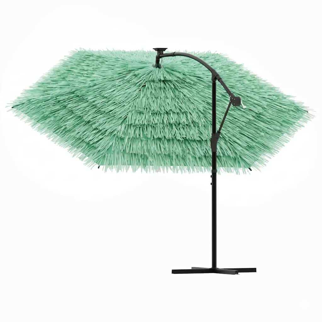 Garden Parasol with Steel Pole Green 269x269x235 cm