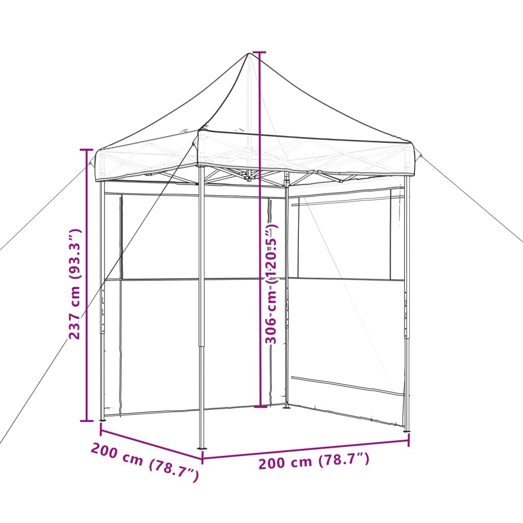 Party Tent Green Oxford Fabric